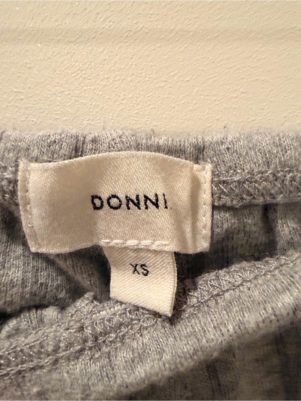 DONNI. Pointelle Simple Crop pant in heather grey - Picture 6 of 7